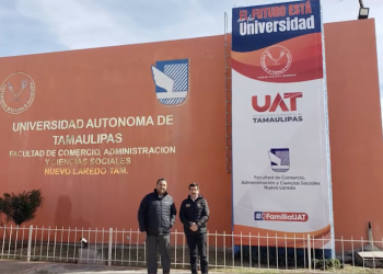 Rector Dámaso Anaya supervisa obras de la UAT en Nuevo Laredo